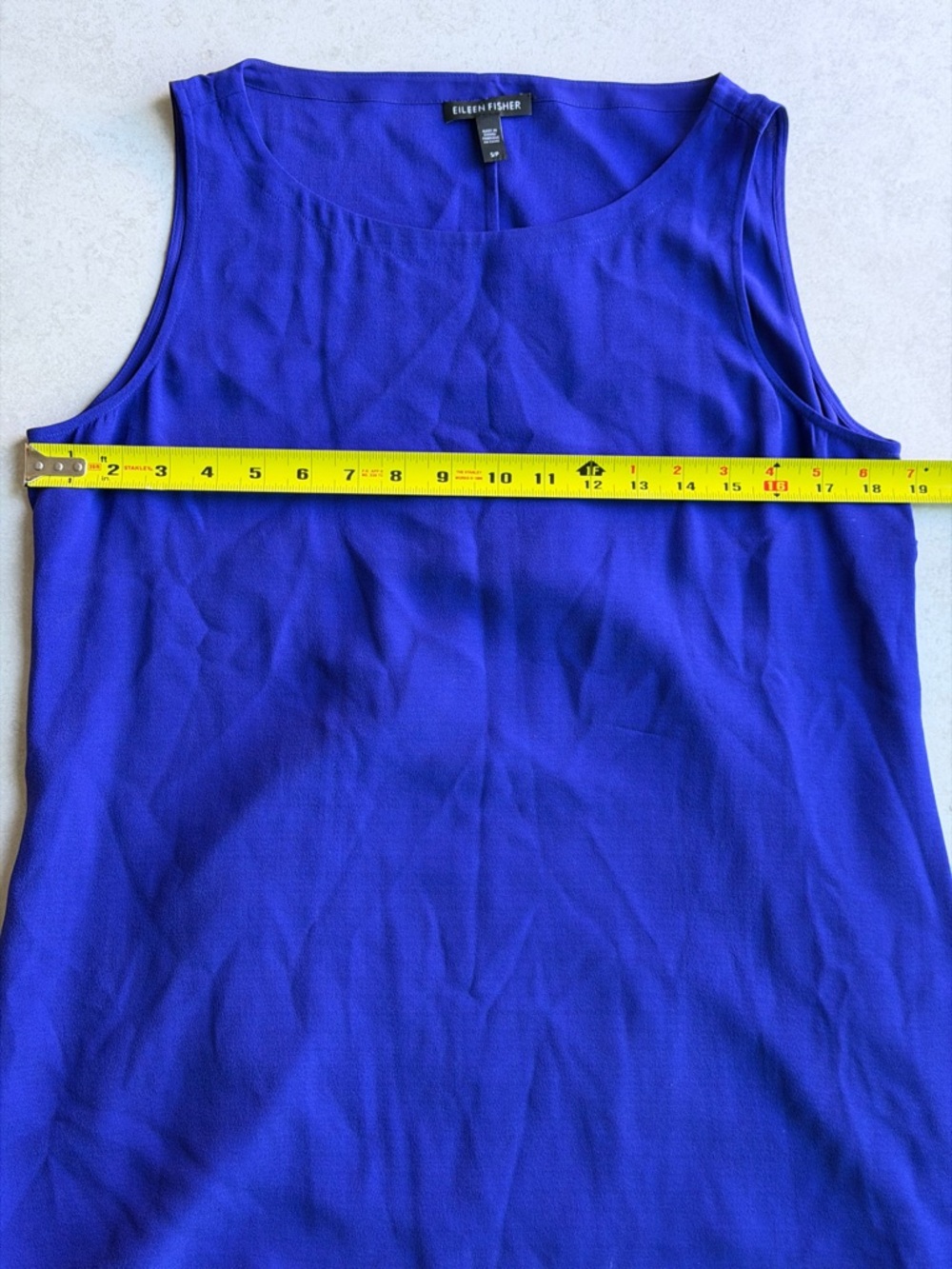 Eileen Fisher Vibrant Blue Tank Top Blouse
